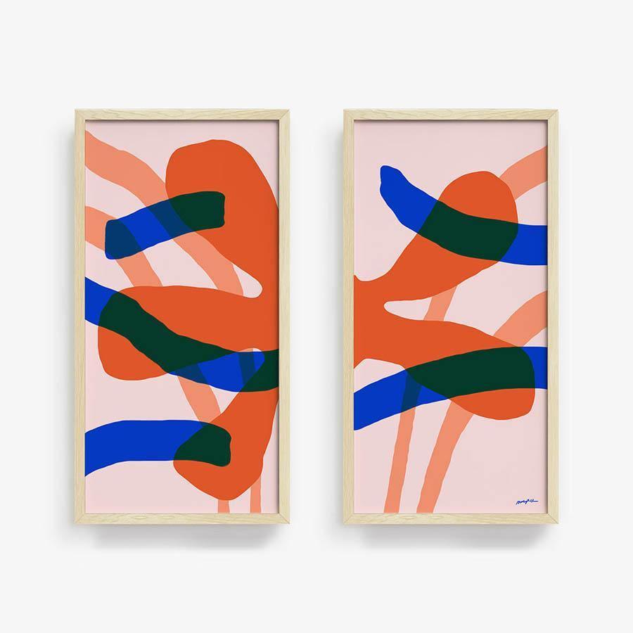 Algae 01 | Diptych, Print  by  Algae 01 | Diptych Tappan