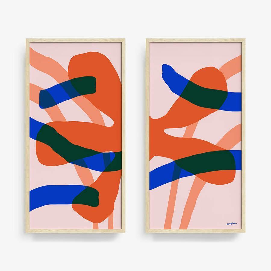 Algae 01 | Diptych, Print  by  Algae 01 | Diptych Tappan