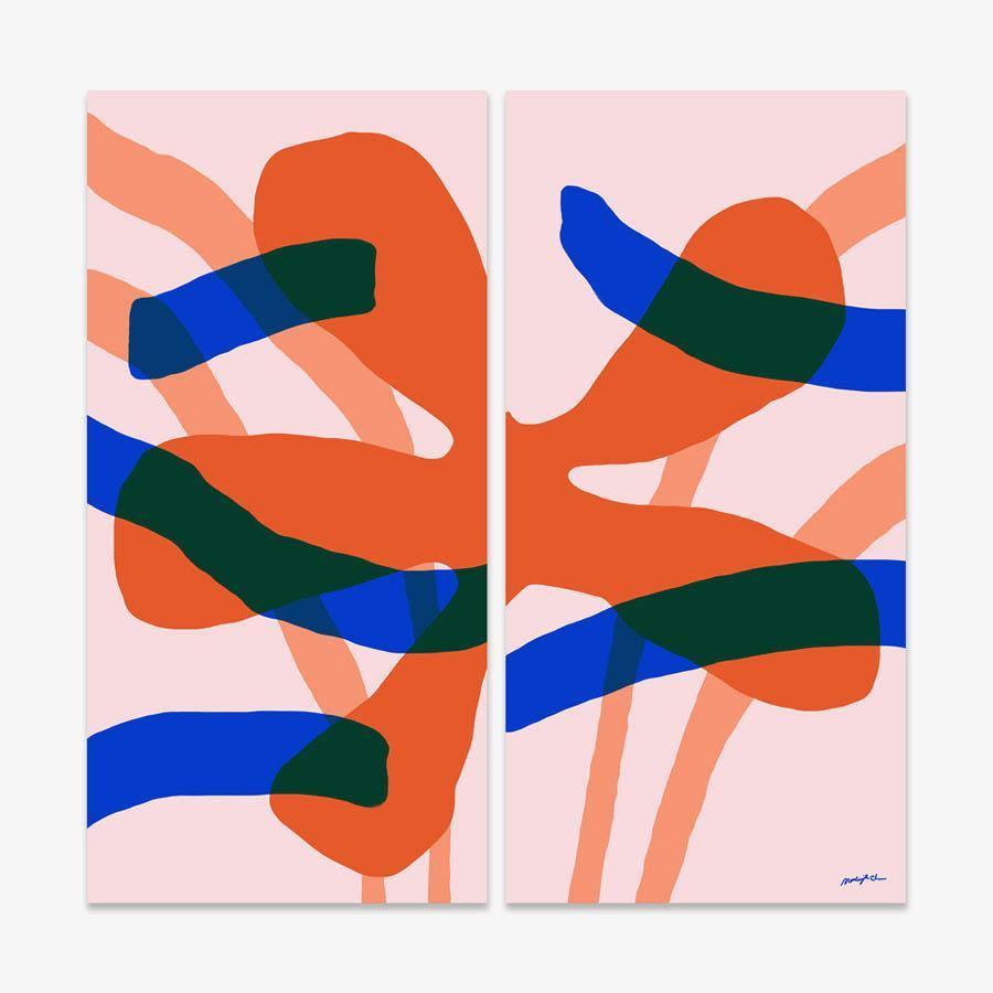 Algae 01 | Diptych, Print  by  Algae 01 | Diptych Tappan