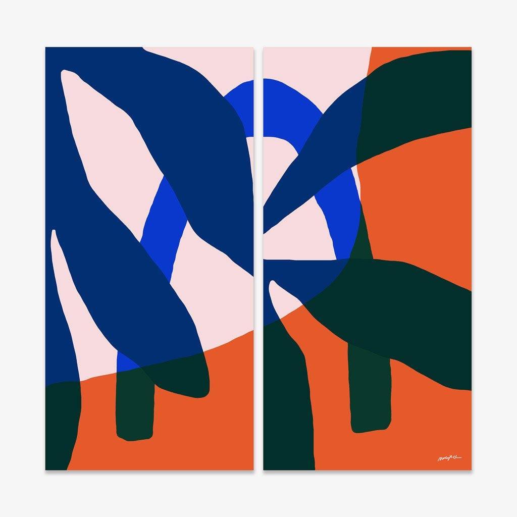 Algae 02 | Diptych, Print  by  Algae 02 | Diptych Tappan