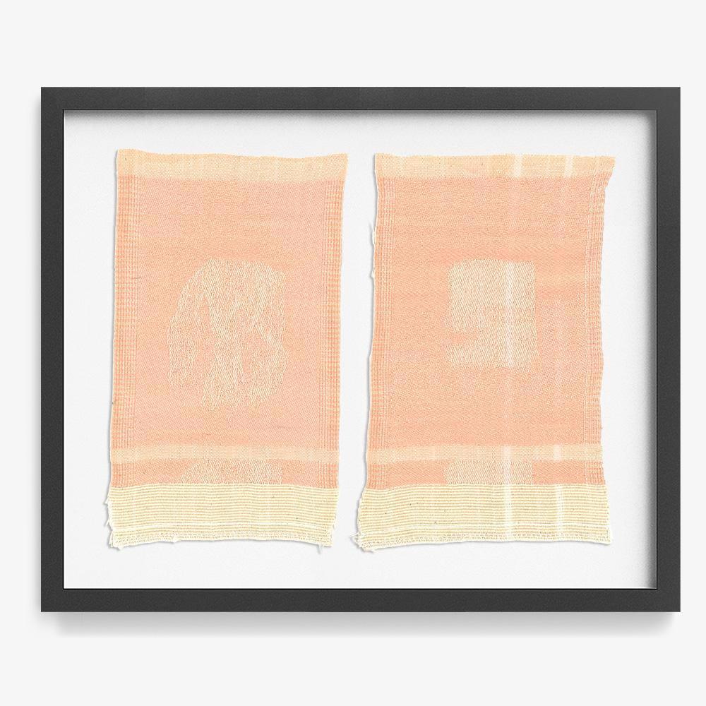 Gauze #17 & #18 (Diptych), Textile  by  Gauze #17 & #18 (Diptych) Tappan