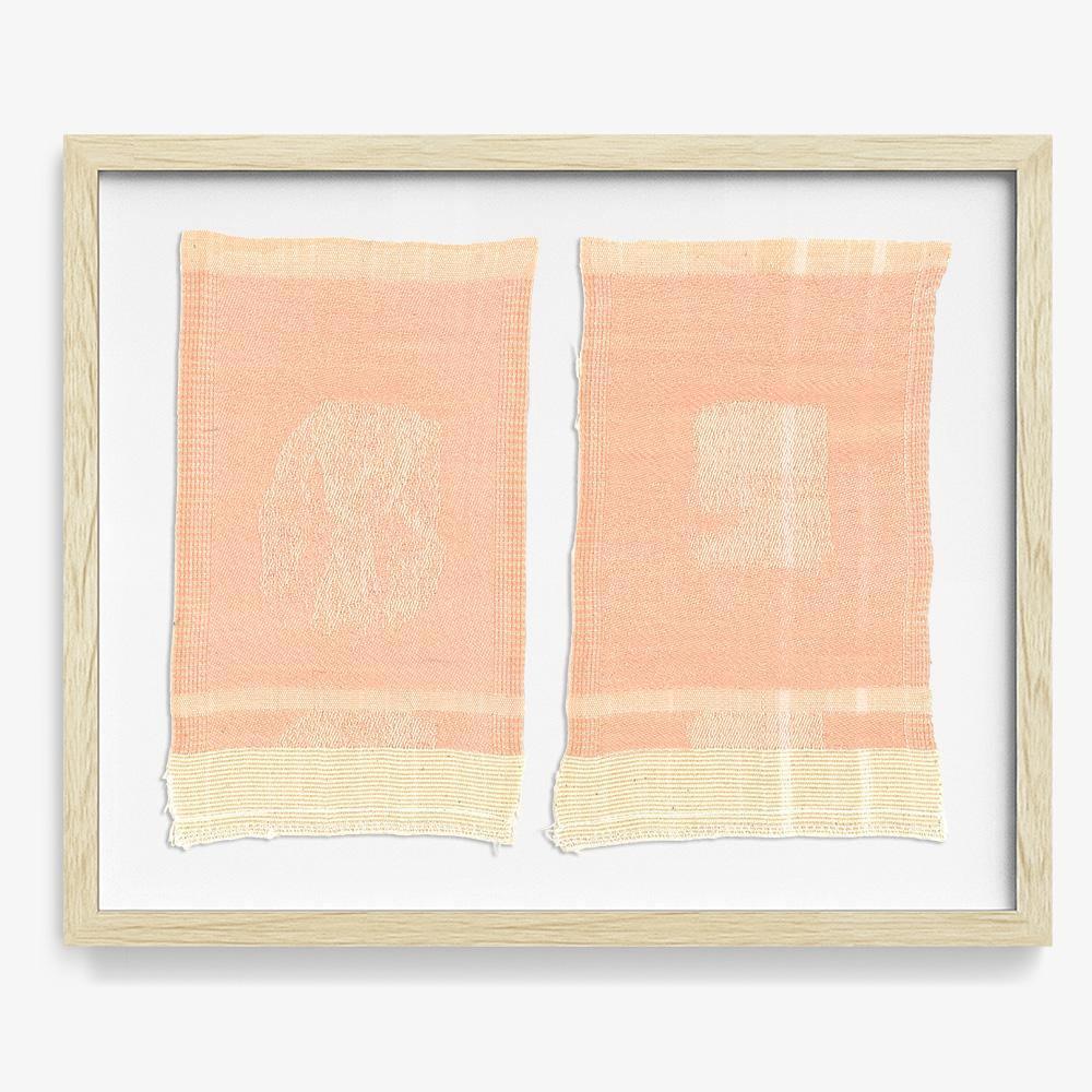 Gauze #17 & #18 (Diptych), Textile  by  Gauze #17 & #18 (Diptych) Tappan