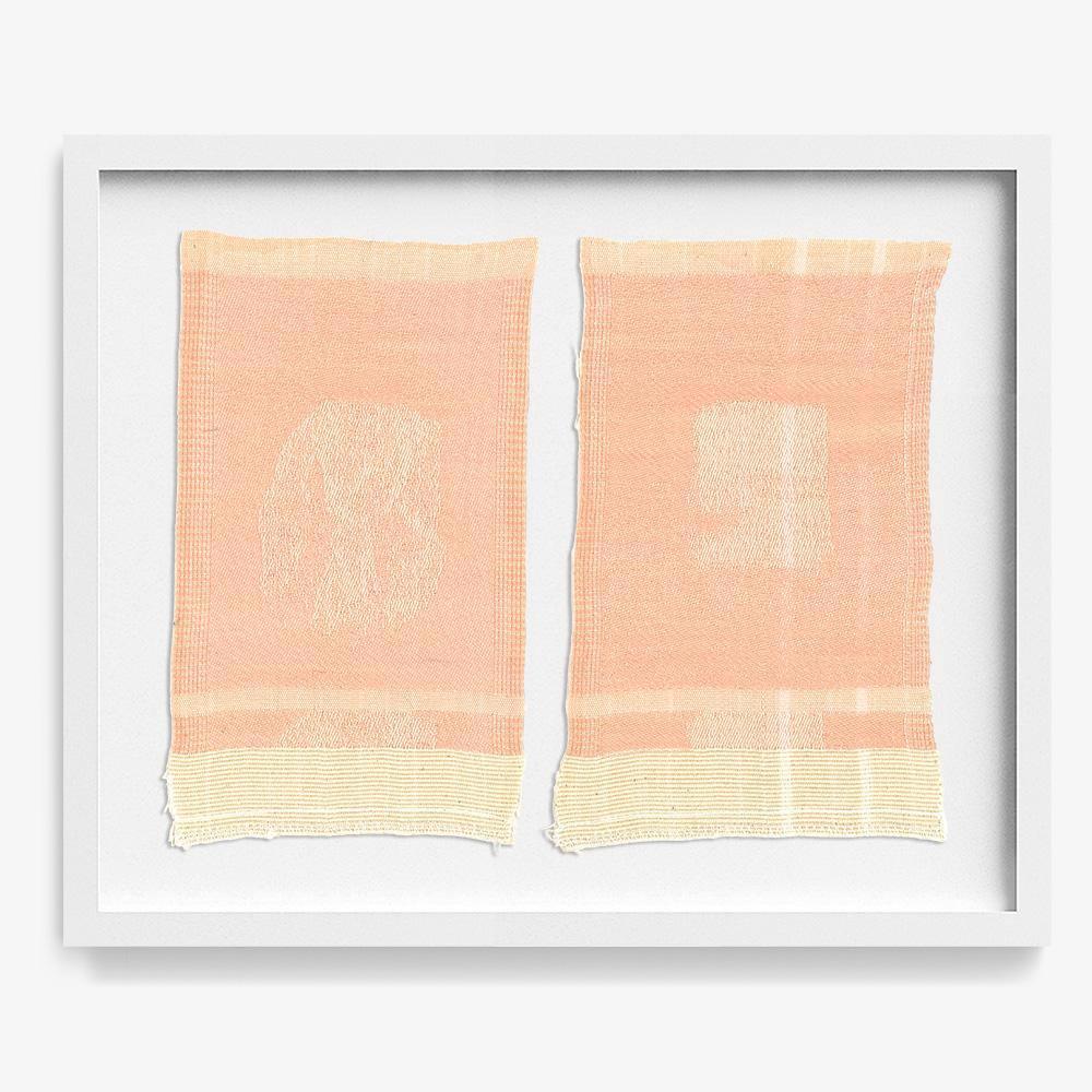Gauze #17 & #18 (Diptych), Textile  by  Gauze #17 & #18 (Diptych) Tappan