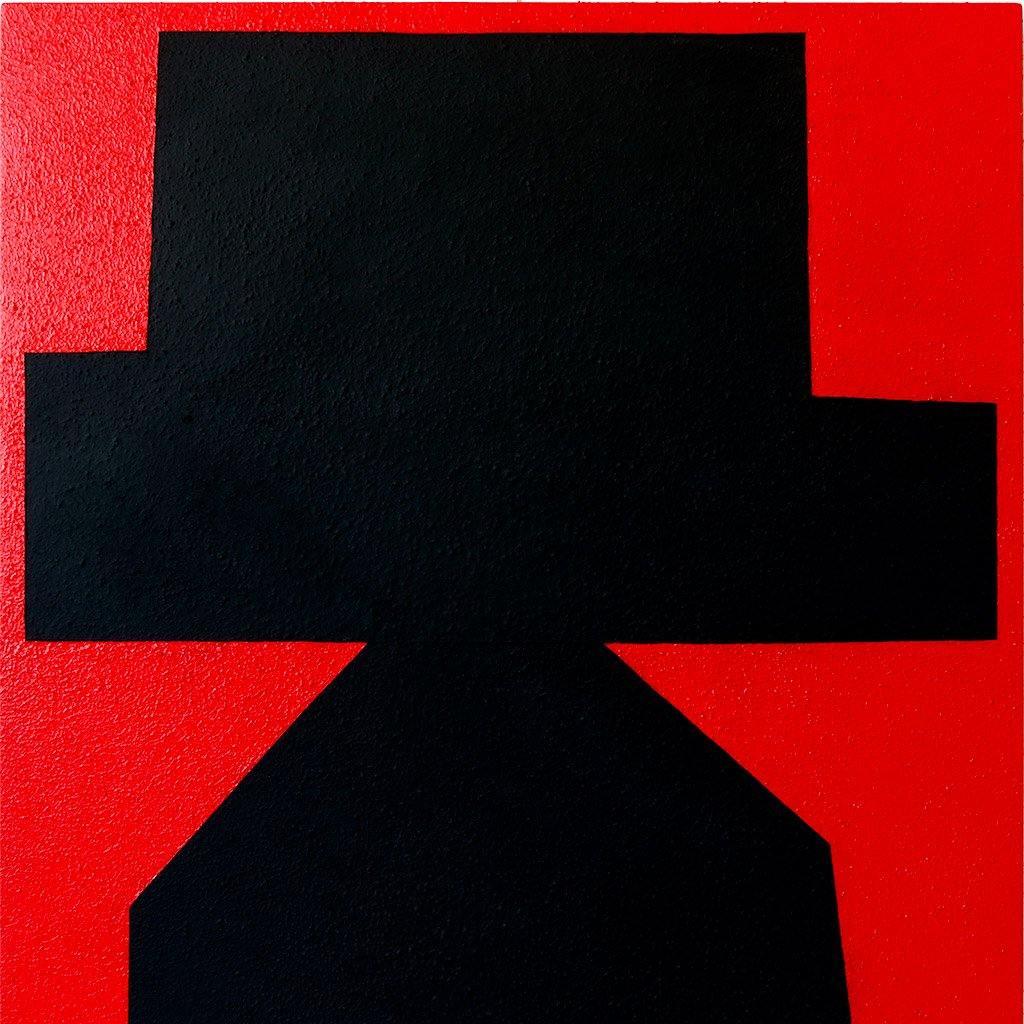 Black on Red II , Painting by Black on Red II Tappan