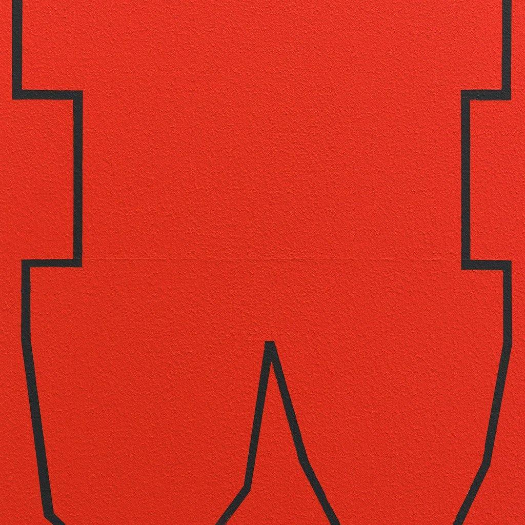 Black on Red III, Painting  by  Black on Red III Tappan