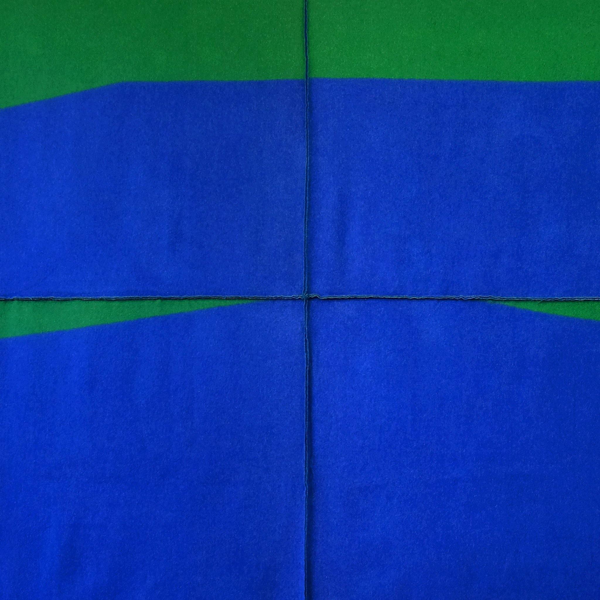 Blue on Green, Textile  by  Blue on Green Tappan