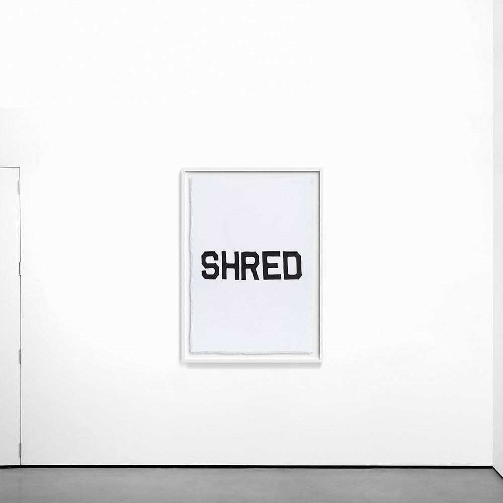 Shred White , Textile by Shred White Tappan