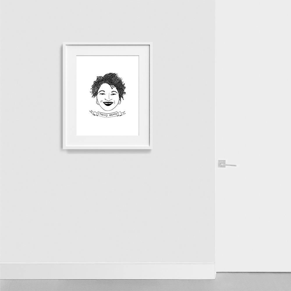 Stacey Abrams, Print  by  Stacey Abrams Tappan
