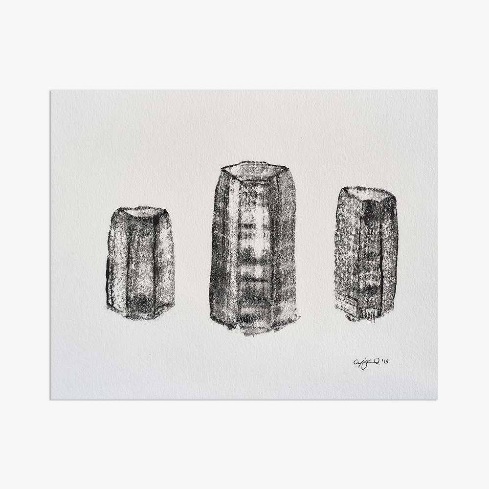 Three Basalt Columns, Print  by  Three Basalt Columns Tappan