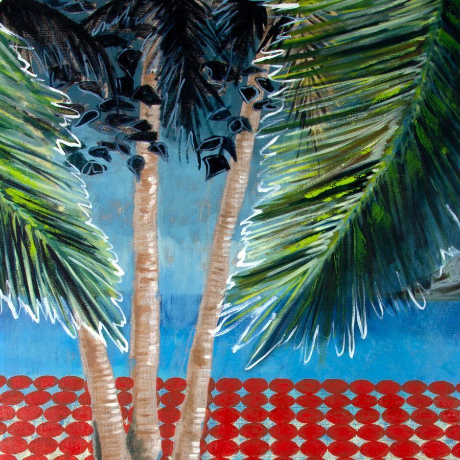 Linen Palms , Painting by Linen Palms Tappan