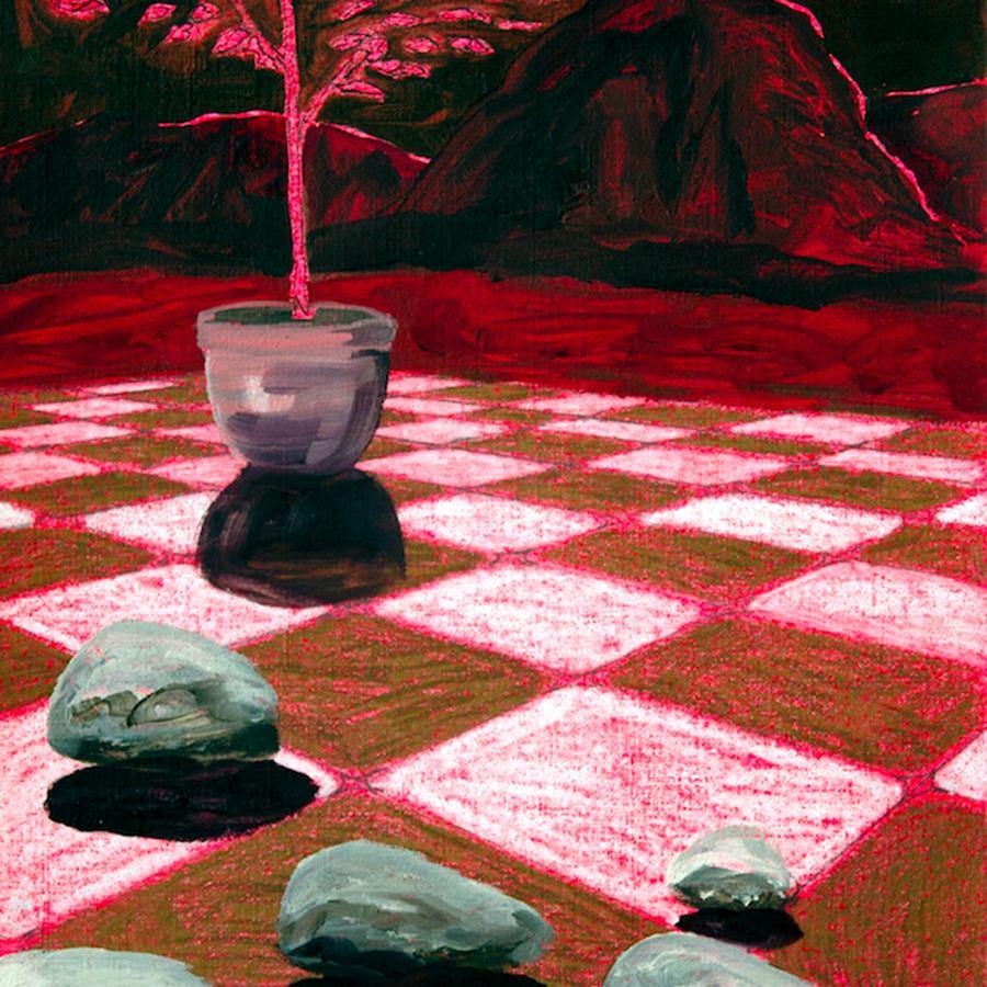 Red Tiles on Paper, Original Work on Paper  by  Red Tiles on Paper Tappan