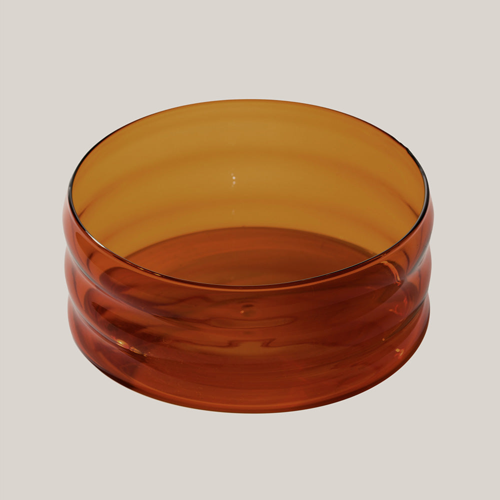 Small Ripple Bowl (Amber)