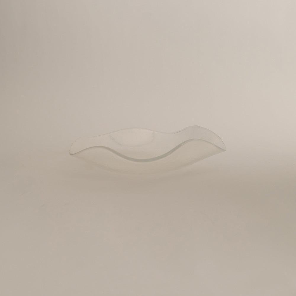 Small Petal Plate, Opal (Transparent)